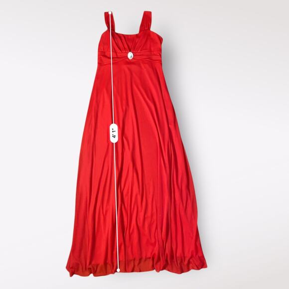 Ruby Rox Vintage‎ Y2K Midi Dress Womens Size XL Red Cocktail Formal - Picture 4 of 11
